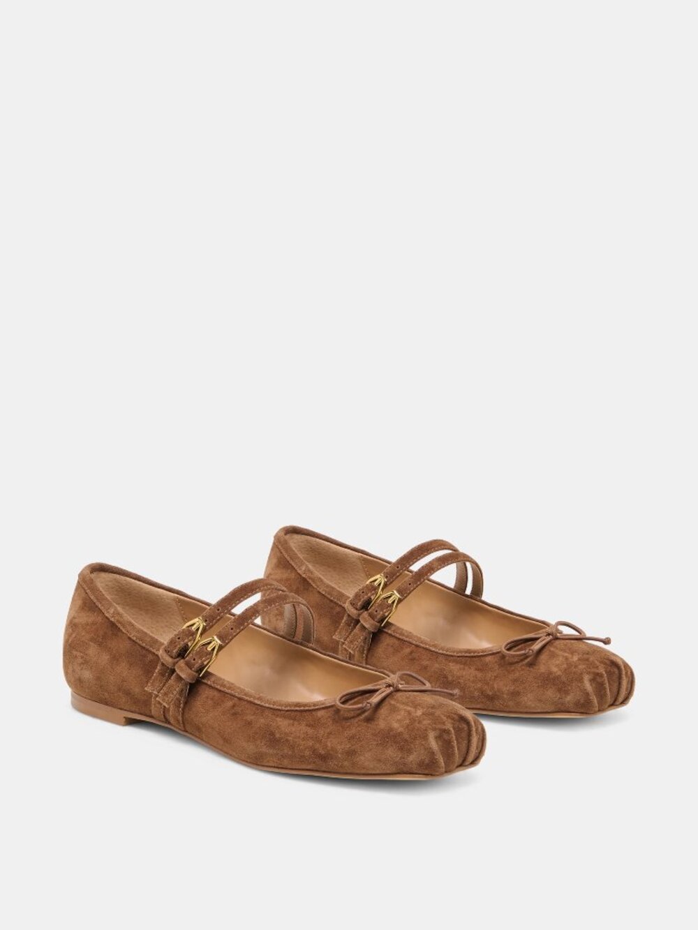 Dolce Vita Gibsen Ballet Flats in Cocoa Suede, Size 7.5